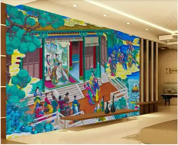 Tapet foto 3 d brugerdefinerede vægmaleri Kinesiske Himmelske Palads Fe Indsamling hjem indretning stue Tapet til vægge 3d i ruller