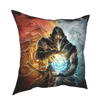 Mortal Kombat Verdener Pudebetræk Trykt Polyester Cushion Cover Gift pudebetræk Engros-40*40cm Pillowcover Home Decor