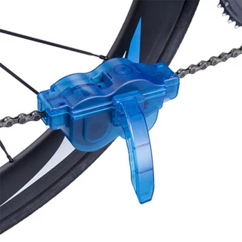 Dropshipping Draagbare Fiets Chain Cleaner Cykel Borstels Scrubber Vaskes Af Bjerget Fietsen Cleaning Kit Udendørs Accessoire