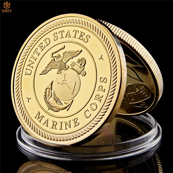 US Marine Corps USA 72 Jomfruer Dating Service Forgyldt USA Militær Token Udfordring Mønt Værdi W/Luksus Display Box
