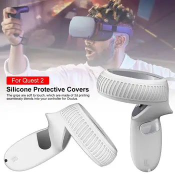 Beskyttelse Cover Til Oculus Quest 2 VR Tilbehør Vr Controller Grip Tilfælde Silikone Fuld Beskyttende Hylster Quest2