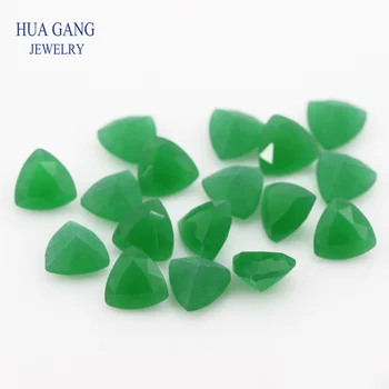 Billioner Form Prinsesse Cut Loose Glas Perler Emerald Syntetiske Perler Til Smykker Størrelsen 3x3~10x10mm Gratis Fragt