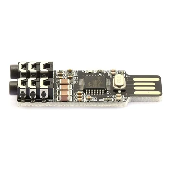 2-i-1 USB-OTG Kabel Type-C/Micro-USB til USB 3.0 Adapter (Grå) & VHM-303 CM108 USB-Drev-Gratis lydkort