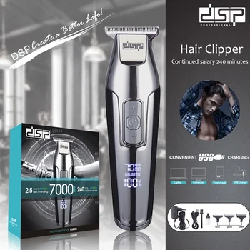 LED Hair Clipper Elektriske Clippers Professionelle Hair Clipper Mænds Hair Clipper Trimmer Haircut Værktøjer USB-Opladning Sæt