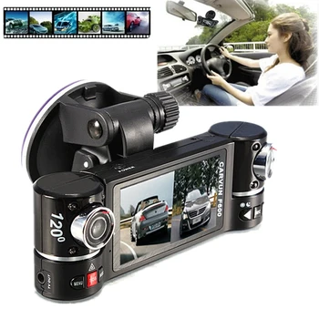 2,7 tommer TFT 1080P Dual Kamera Roterede Linse Bil DVR Køretøj Video-Optager Dash Cam med Night Vision Videokamera