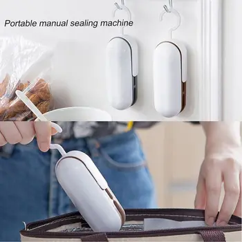 Bærbare Mini Food Snack Forsegling Maskine Varme Sealer Plast, Pakke Taske Handy Sæler til Køkken Tilbehør, Tilfældig Farve