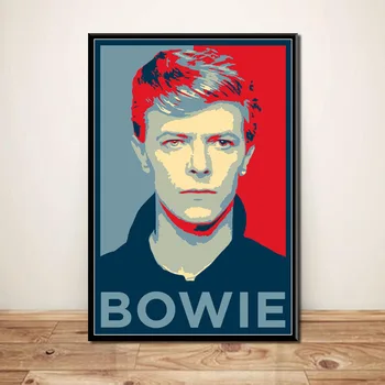 David Bowie Legendariske Pop Musik Sanger Store Stjernede Art Lærred Maleri Plakat Væggen Home Decor quadro cuadros