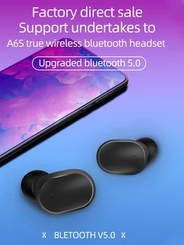 TWS Bluetooth-5.0 Vandtæt, Genopladelige Trådløse Stereo Hovedtelefoner Sport Earbuds Med Opladning Sagen