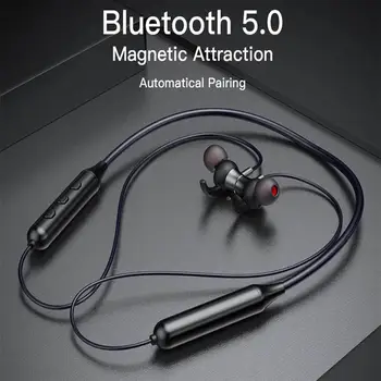 TWS Øretelefoner Trådløse Bluetooth Hovedtelefoner Magnetiske Neckband Headset Sport Kører Støj I Øret Musik i Stereo Hovedtelefoner