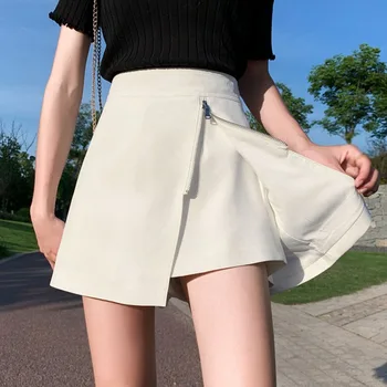 Kvinder Uregelmæssige Split Nederdel med Høj Talje A-line Mini-Nederdele Foråret Efteråret Mode Ny Nederdel For Kvinder Streetwear