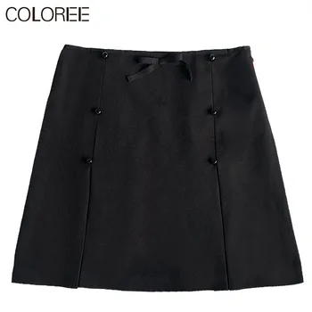 Mode 2021 Sommer Sort Kvinder Nederdele med Høj Talje søde Søde Pige A-line Nederdel koreansk Stil Mini Nederdele til Kvinder