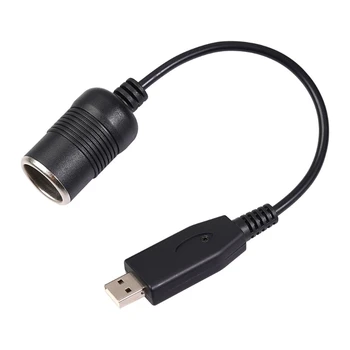 USB 5V og 12V Ciga Lettere 10W Kørsel Optageren Skub Power Adapter Kabel 0,3 m USB-til 12V DC Adapter Power Boost Line