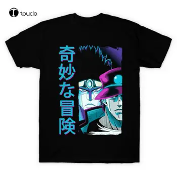 Jojo ' S Bizarre Eventyr Jotaro Kujo Og Stå Stjerne Platin Sort T-Shirt t-Shirt