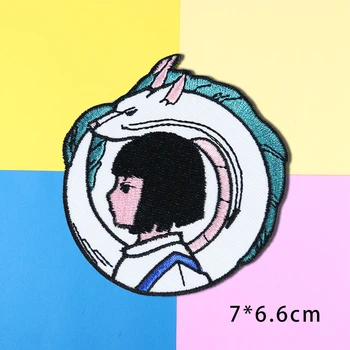 Japansk No Face Mand Pacth Animationsfilm Jern På Patches Til Tøj Broderi Patch DIY Ansigtsløse Mand Applique Klistermærker Badge