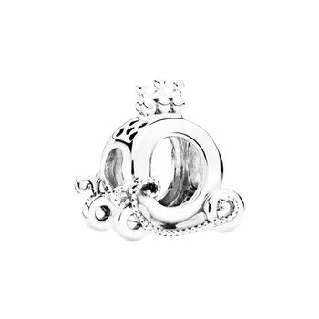 Passer Oprindelige Pandora Charms Armbånd Sølv 925 925 Sølv Poleret Crown O Transport Charm Perle Kvinder Smykker Berloque At Gøre