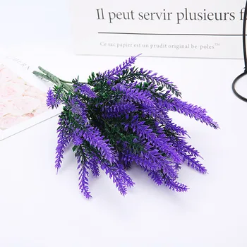 Romantisk Provence dekoration lavendel blomst Plast kunstige blomster, korn dekorative Simulering af akvatiske planter