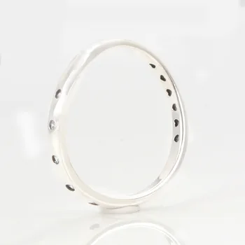 Lorena Autentisk S925 sterling sølv diamond drop hvirvel ring Med krystaller Originale Smykker Til Kvinder Gave