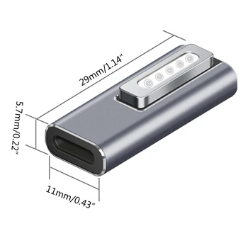 Et Stykke Oplader Kabel Magnetiske Stik Mobiltelefon Opladning Konverter Type C USB-Kabel Adapter for Konvertering