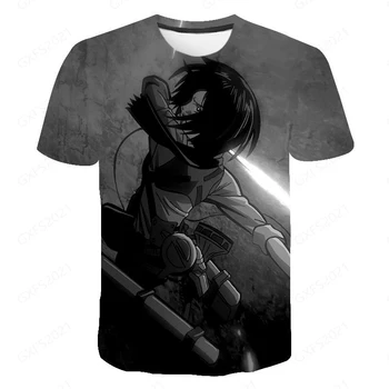 Angreb På Titan Tegneserie 3D-Print T-Shirt I Alle Hjem Stil Mænds Og Kvinders Sommeren Fritid Sport Street Party T-Shirt Seneste