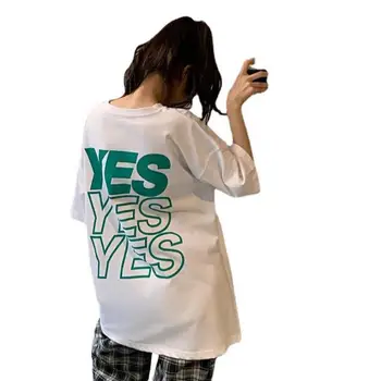 Sommeren Afslappet Oversize Kvinder T-shirts Kawaii Harajuku Tshirt Toppe Hip Hop Streetwear Harajuku Kort Ærme t-shirts