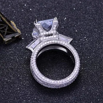 2020 Luksus Cocktail ring finger Brude Smykker Fire stilarter baguette Diamond-pladsen oval dråbe Sten ringe til kvinder