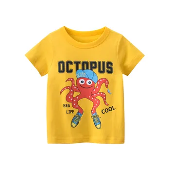 2021 Drenge T-shirt Sommer Top Kids Skjorte Bomuld Tøj Dinosaurer T-shirts, Korte Ærmer Koszulki Tee Shirt Roupa Infantil Enfant