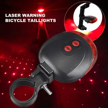 Mini-Øko-venlige Cykel Advarsel Lys Universal Cykel Baglygte 5 LED Cykel Tilbehør