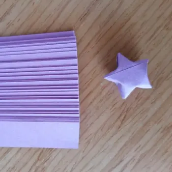 80 STK=1 Pose Origami-Quilling Papir, Håndværk Origami Lucky Star-Papir Strimler Papir Hjem bryllup Dekoration