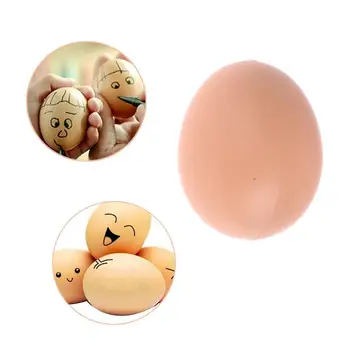 1STK Masse Æg Høne Fjerkræ Opdræt Simulering Falske Plastik Kunstige Æg DIY-at Male Dekorationer til Påske Æg Pædagogisk Legetøj