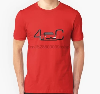 Mænd kortærmet tshirt Alfa Romeo 4C Unisex T-Shirt Kvinder t-shirt