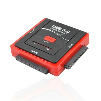 USB 3.0 og SATA/IDE Adapter Harddisk Adapter til Universel 2.5/3.5 HDD/SSD Harddisk Adapter Kabel (EU Stik)