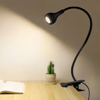 Nye USB-Fleksibel Læsning LED Lys Mini Clip-On Desk For Home Study Lampe Øje Lys Soveværelse Beskytte Belysning