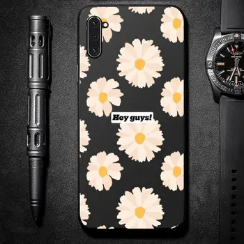 Søde tegneserie-daisy blomst Phone Case For Samsung galaxy S note 6 7 8 9 10 20 31 40 50 51 71 kant plus 5G mobil tasker