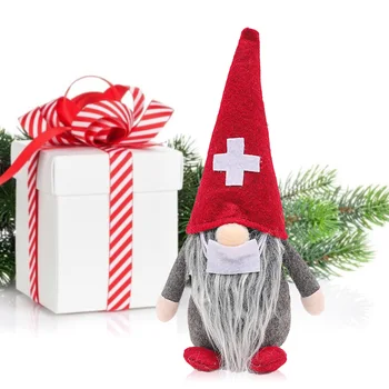 Jul Svenske Santa Gnome Bløde Dukke Læger, Sygeplejersker Ornament Ansigtsløse Dukker Xmas Home Party Indretning Gaver