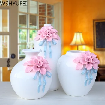 Europæiske Kreative vase Moderne Porcelæn Vase Keramik Mode blomstervaser Værelses Undersøgelse Hjem kunst Bryllup Dekoration