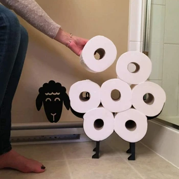 Får Dekorative Papirholder Stående Toiletpapir Opbevaring Toilet Roll Holder Papir, Badeværelse, Strygejern Og-Opbevaring