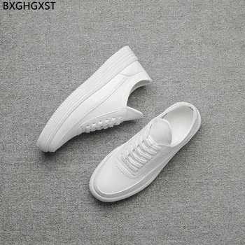 Hvid Læder Casual Sko Man Fashion Sport Sko til mand 2021 Herre Casual Sko Mænd Sneakers Chaussure Homme Shoes Hombre