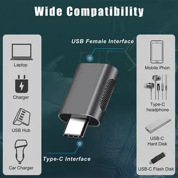 Type C til USB 3.0 Mini bærbare hun Stik High Speed Transmission Converter-Adapter til Computeren HDD Telefon Bil Oplader