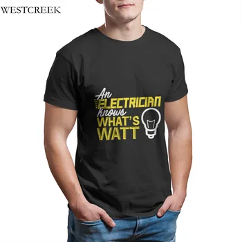 Engros Mænds T-Shirt En Elektriker Ved, Hvad der er W-T-Shirt Engros Vintage Tøj i Overstørrelse Tees 35683
