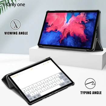 Custer Tri-Fold Tablet-PC ' er Anti-Slip Shell Tablet etui 11-Tommer Egnet til Lenovo Fanen P11