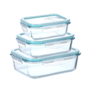 Nye gennemsigtige glas frokost boks bærbare opbevaring af mad max mikrobølgeovn varme frokost boks school lunch box mad container