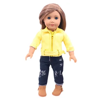 12 Stilarter Læder Tøj Til Dukke Tøj Vælge Vores Generation Til 18 Tommer Dukke Og Født Baby Doll,Legetøj Til Piger Gave