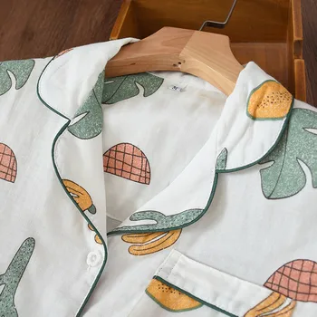 Japans Nye Kvinders langærmet Pyjamas Sæt Ren Bomuld Mode Print Komfortabel Kvinder Pyjamas Hjem Kan Bære Kvindernes Pyjamas