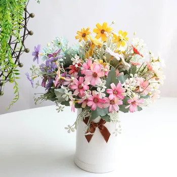 1 Stykke Kunstig Blomst Daisy Bryllupsfotografering Rekvisitter For Boligmontering * Helt Nye Og Høj Kvalitet