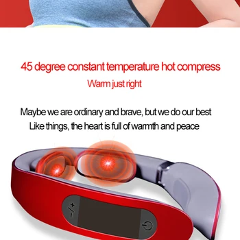 Elektrisk Hjem Multifunktionelle Hals Massager-Massage For Livmoderhalskræft Magnetisk Terapi Varme Smertelindring Slappe Af Muskel Sundhedspleje