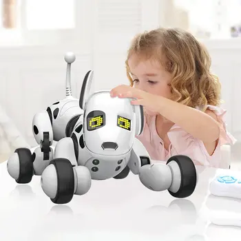 Elektrisk fjernbetjening intelligent robot hund børns uddannelsesmæssige tidlige barndom, forældre-barn-interaktivt legetøj