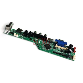 Screen controller board Passer B133XW03/B133XW04/B133XW07 Signal analog Kit 40 Pin LVDS 1366*768 LCD - /LED-HDMI-kompatibelt USB-AV VGA