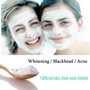 2 STK Naturlige Lægemidler Pearl Mask Powder,Fjerne Ar Fejl Kridtning, Acne Behandling, Anti Aging Wrinkle Kan Eate