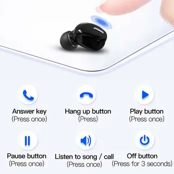 Mini X9 Trådløse Bluetooth Hovedtelefoner Hovedtelefoner, Sport Headset Mikrofon Håndfri alle Gaming 5.0 Stereo Til Xiaomi telefoner Øretelefoner