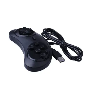2021 USB-Gamepad 6 Knapper Game Controller til SEGA USB Gaming Joysticket Holder til PC, MAC Mega Drive Gamepads